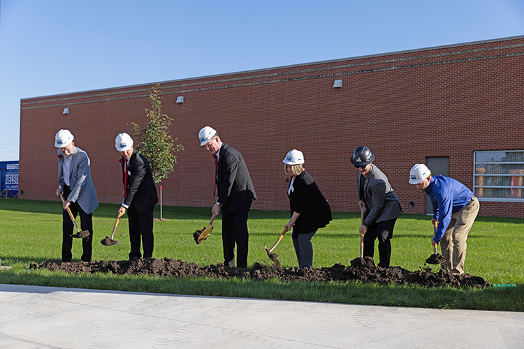 Groundbreaking for Korver Stadium improvement project at Northwestern College in Iowa